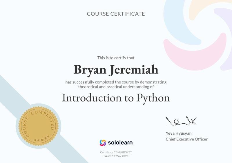 Certificate 2